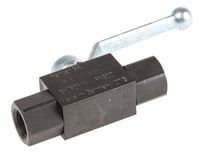 Parker Phosphated Steel Line Mounting Hydraulic Ball Valve, KH1/4X G 1/4